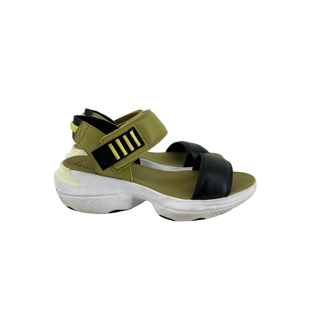Sorel Explorer Blitz Stride Sandals womens 7.5 green black